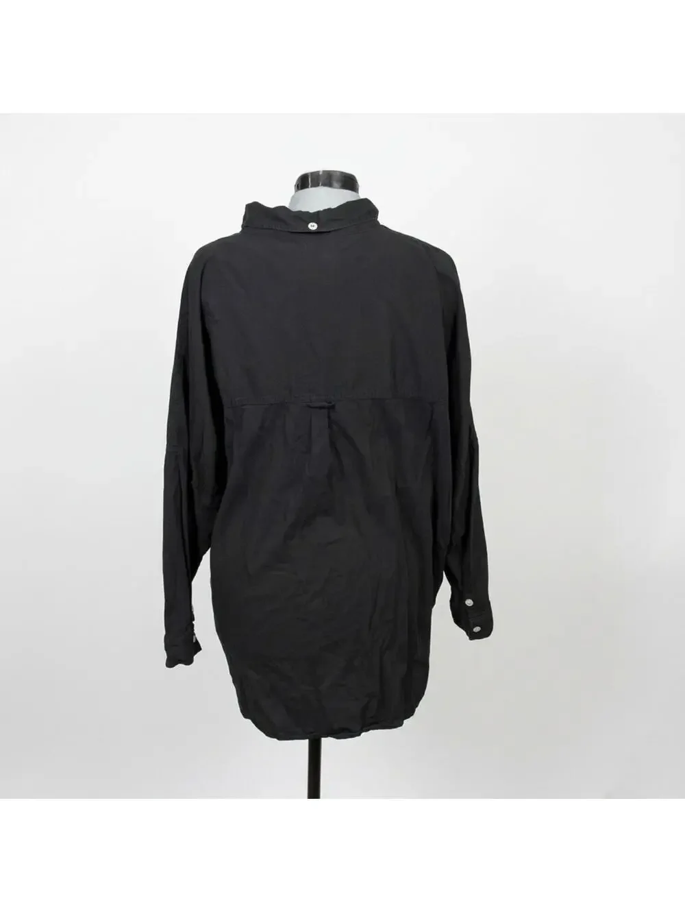 American Eagle Black Button Up Blouse (L) - Picture 3 of 4
